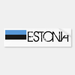 Autocollant De Voiture Drapeau de l'Estonie