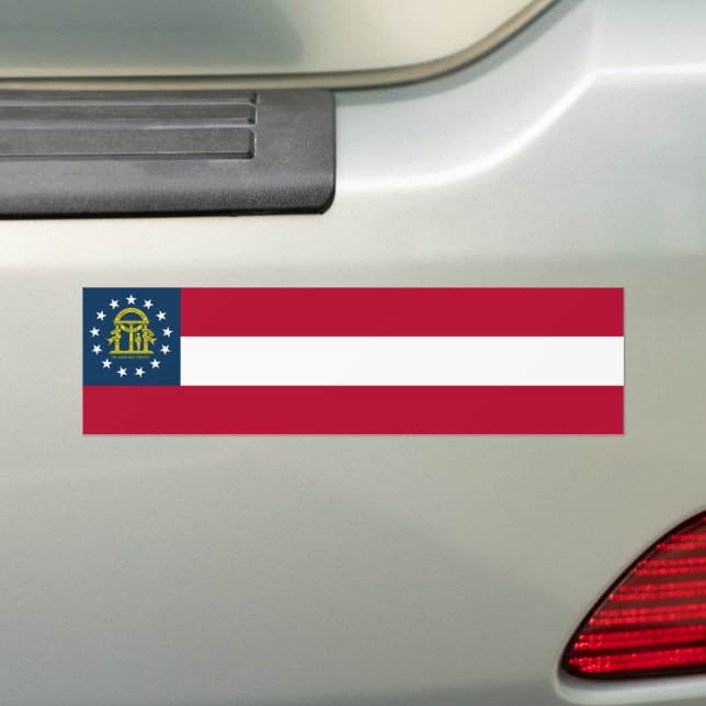 Autocollant De Voiture Drapeau de l'État de Géorgie (En voiture)