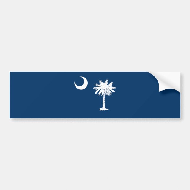 Autocollant De Voiture Drapeau de l'État de la Caroline du Sud (Devant)