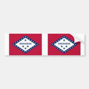 Autocollant De Voiture Drapeau de l'État de l'Arkansas