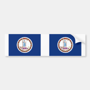 Autocollant De Voiture Drapeau de l'État de Virginie