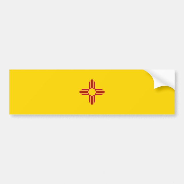 Autocollant De Voiture Drapeau de l'État du Nouveau-Mexique (Devant)
