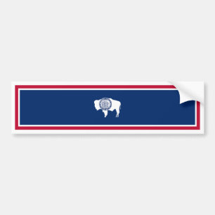 Autocollant De Voiture Drapeau de l'État du Wyoming