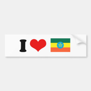 Autocollant De Voiture Drapeau de l'Ethiopie