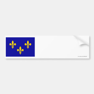 Autocollant De Voiture Drapeau de l'Île-De-France