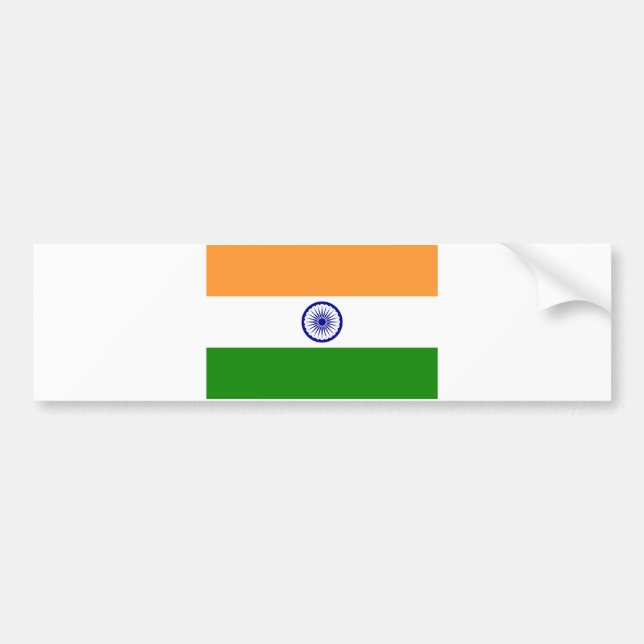 Autocollant De Voiture Drapeau de l'Inde (Devant)