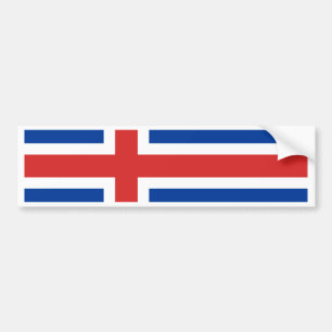 Autocollant De Voiture Drapeau de l'Islande