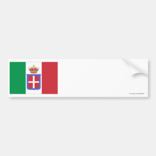 Autocollant De Voiture Drapeau de l'Italie (1861-1946)