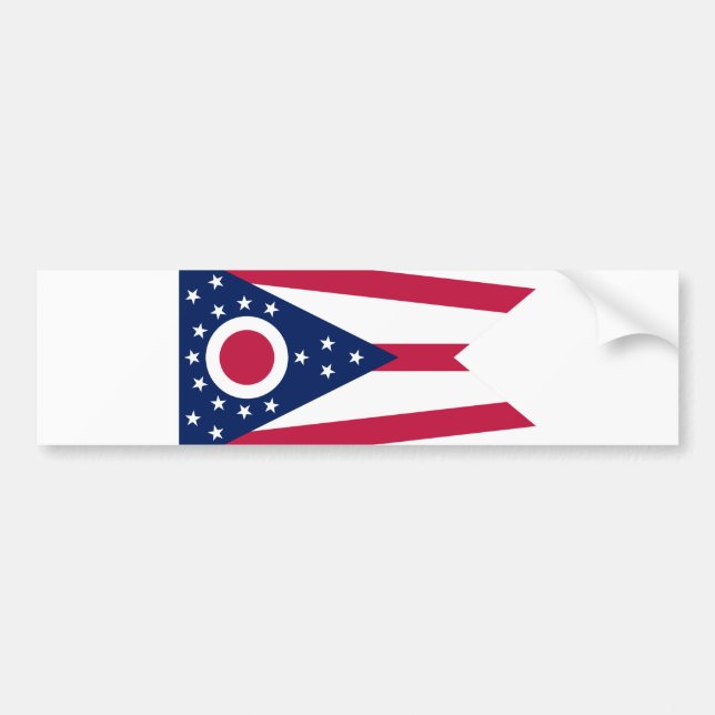 Autocollant De Voiture Drapeau de l'Ohio (Devant)