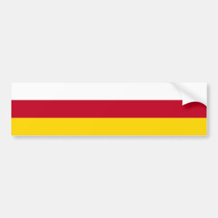 Autocollant De Voiture Drapeau de l'Ossétie du Nord
