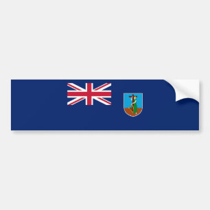 Autocollant De Voiture Drapeau de Montserrat