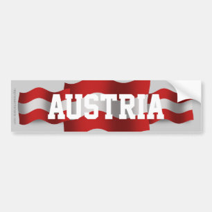 Autocollant De Voiture Drapeau de ondulation de l'Autriche
