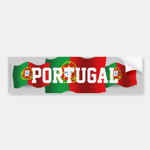 Autocollant De Voiture Drapeau de ondulation du Portugal