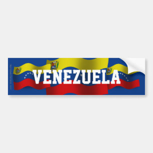 Autocollant De Voiture Drapeau de ondulation du Venezuela