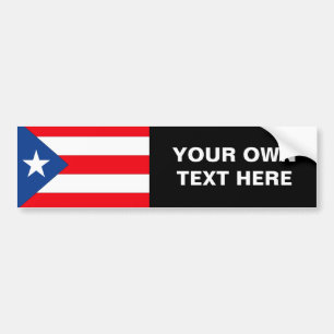 Autocollant De Voiture Drapeau de Porto Rico