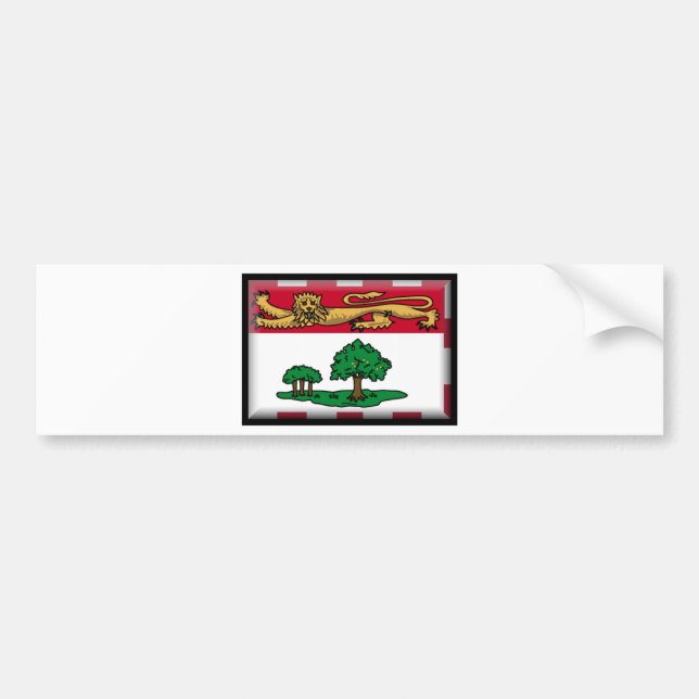 Autocollant De Voiture Drapeau de prince Edouard Islands (Canada) (Devant)