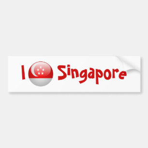 Autocollant De Voiture Drapeau de Singapour