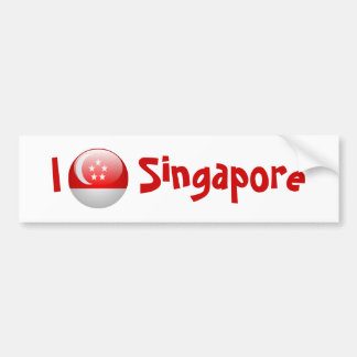 Autocollant De Voiture Drapeau de Singapour