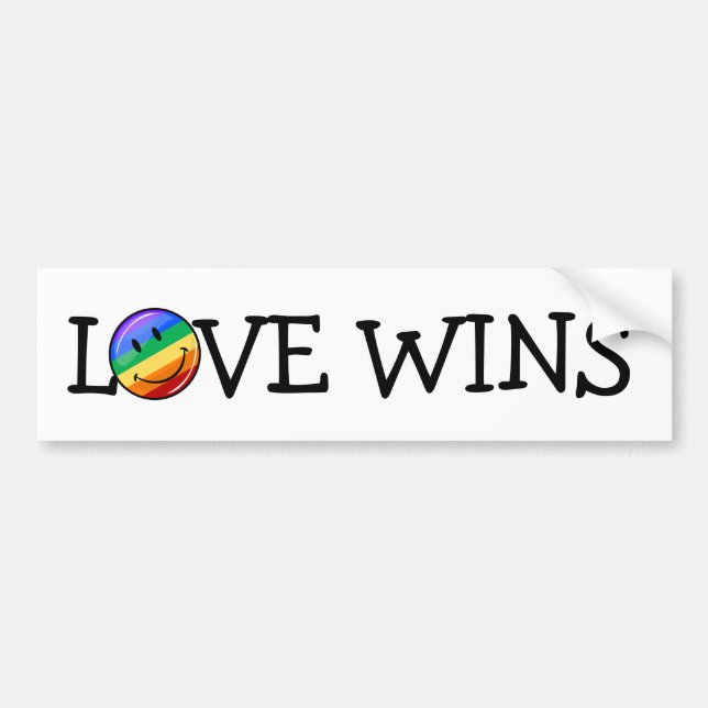 Autocollant De Voiture Drapeau de sourire rond brillant de gay pride (Devant)