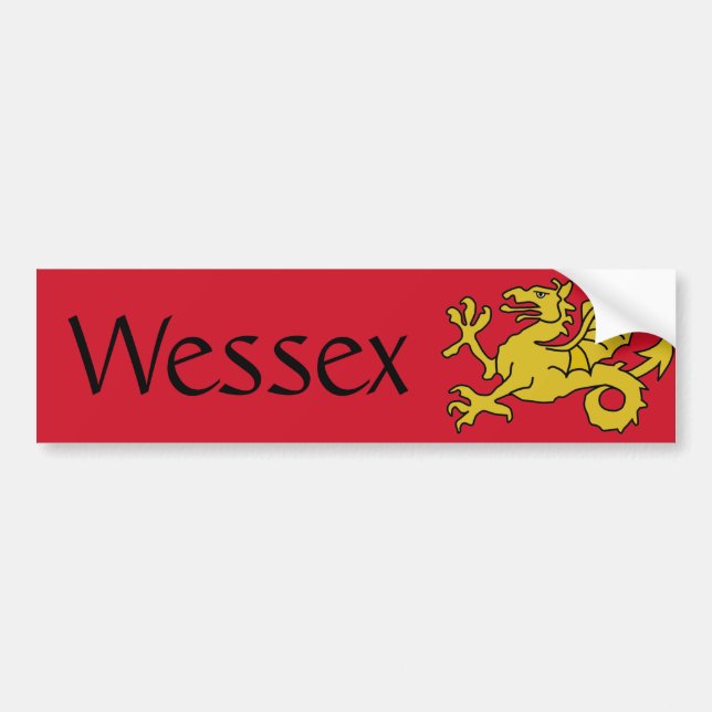 Autocollant De Voiture Drapeau de Wessex (Devant)