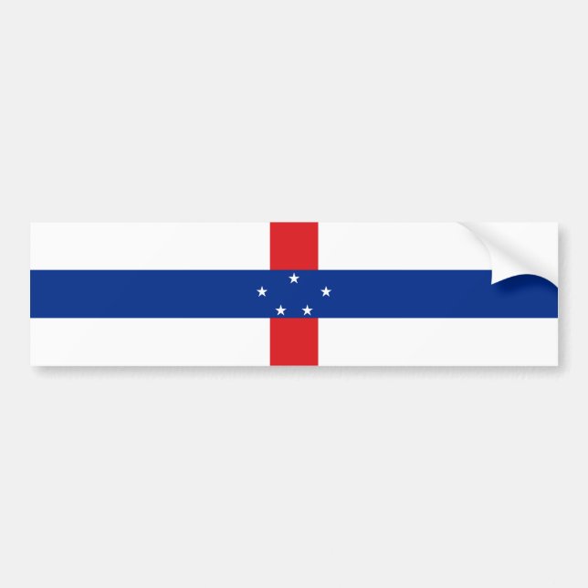 Autocollant De Voiture Drapeau des Antilles Pays-Bas (Devant)