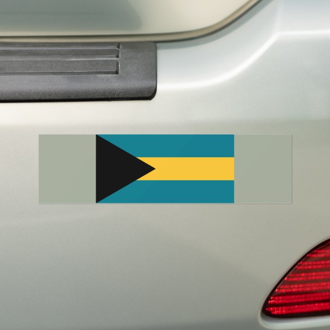 Autocollant De Voiture Drapeau des Bahamas (En voiture)