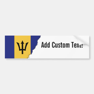 Autocollant De Voiture Drapeau des Barbade