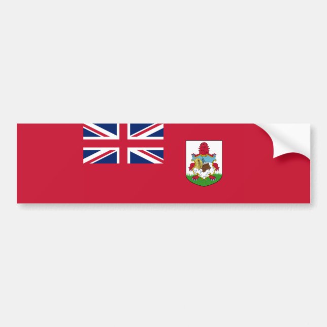 Autocollant De Voiture Drapeau des Bermudes (Bermudes) (Îles des Caraïbes (Devant)