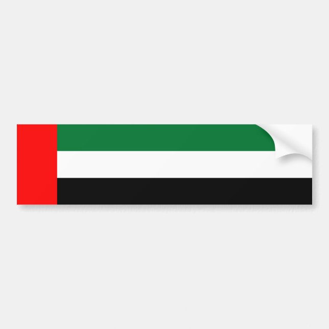 Autocollant De Voiture Drapeau des Émirats arabes unis (EAU) (Devant)