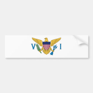 Autocollant De Voiture Drapeau des îles Vierges américaines