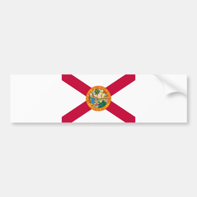 Autocollant De Voiture Drapeau d'État de Floride (Devant)
