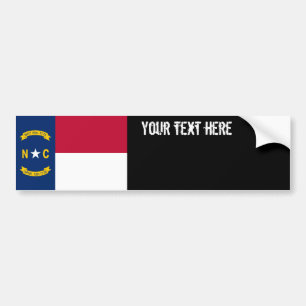 Autocollant De Voiture Drapeau d'état de la Caroline du Nord