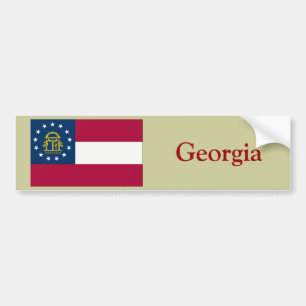 Autocollant De Voiture Drapeau d'état de la Géorgie