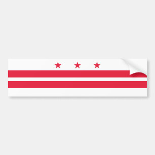 Autocollant De Voiture Drapeau d'État de Washington DC