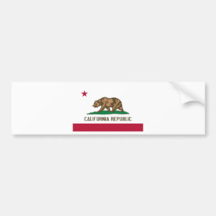 Autocollant De Voiture Drapeau d'état d'ours de République de la