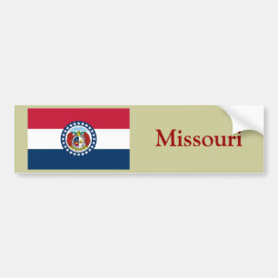 Autocollant De Voiture Drapeau d'état du Missouri