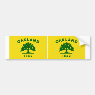 Autocollant De Voiture Drapeau DEUX Oakland, Californie
