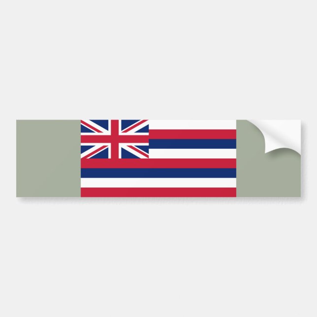 Autocollant De Voiture Drapeau d'Hawaï (État des États-Unis) (Devant)