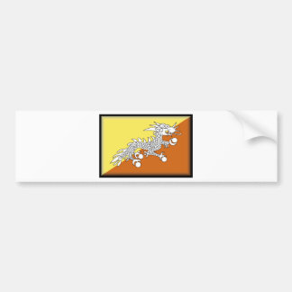 Autocollant De Voiture Drapeau du Bhutan