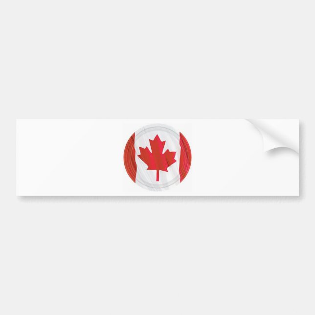 Autocollant De Voiture drapeau du Canada (Devant)
