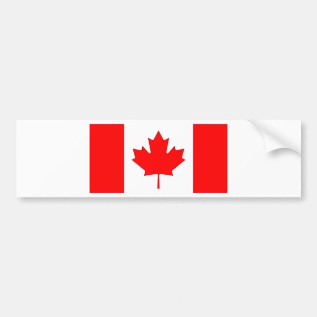 Autocollant De Voiture Drapeau du Canada (Devant)
