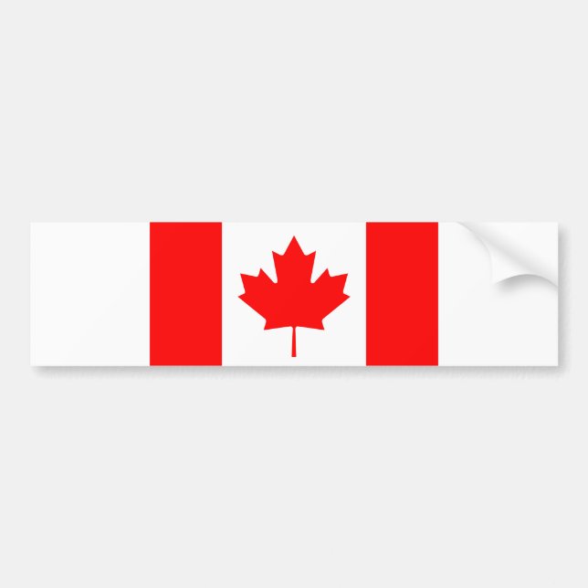 Autocollant De Voiture Drapeau du Canada (Devant)