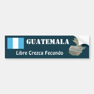 Autocollant De Voiture Drapeau du Guatemala + Adhésif pour pare-chocs de
