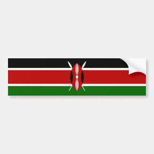 Autocollant De Voiture Drapeau du Kenya