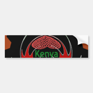 Autocollant De Voiture Drapeau du Kenya - Hakuna Matata Patriotic