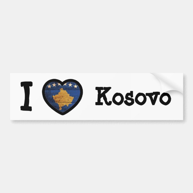 Autocollant De Voiture Drapeau du Kosovo (Devant)