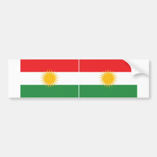 Autocollant De Voiture Drapeau du Kurdistan