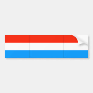 Autocollant De Voiture Drapeau du Luxembourg
