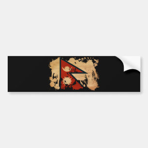 Autocollant De Voiture Drapeau du Népal