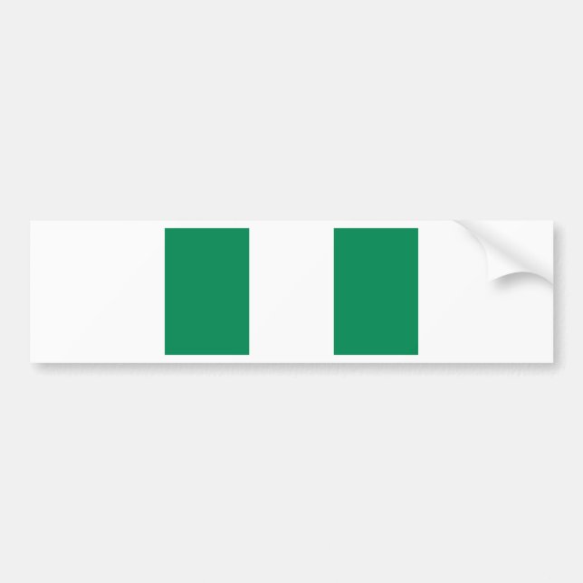 Autocollant De Voiture Drapeau du Nigeria (Devant)
